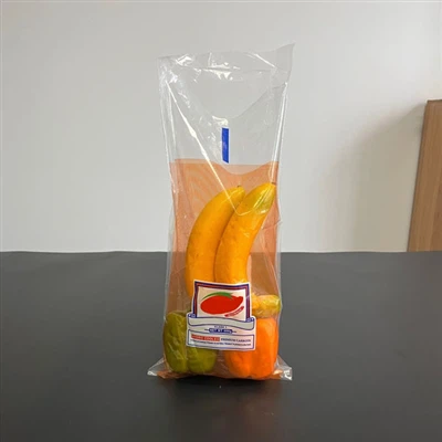 Introdução de produto de sacos plásticos para embalagens de alimentos frescos